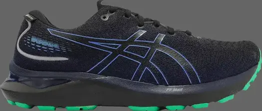 Кроссовки gel cumulus 24 gore-tex 'black blue coast' Asics, черный
