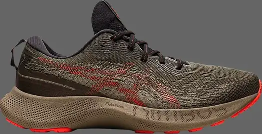 Кроссовки gel nimbus lite 3 'mantle green cherry tomato' Asics, зеленый