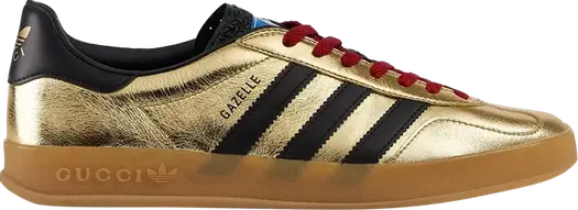 Лимитированные кроссовки Adidas Adidas x Gucci Gazelle 'Metallic Gold', золотой