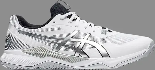 Кроссовки gel tactic 'white pure silver' Asics, белый