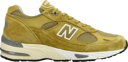 Кроссовки New Balance 991 Made in England 'Green Moss', зеленый