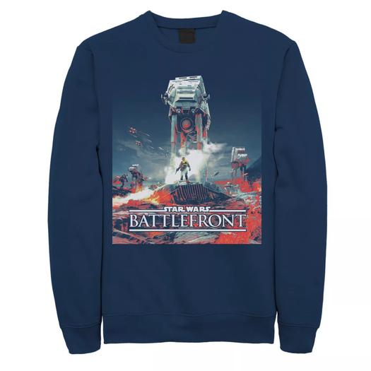 Мужской свитшот с постером к игре Star Wars Battlefront Licensed Character
