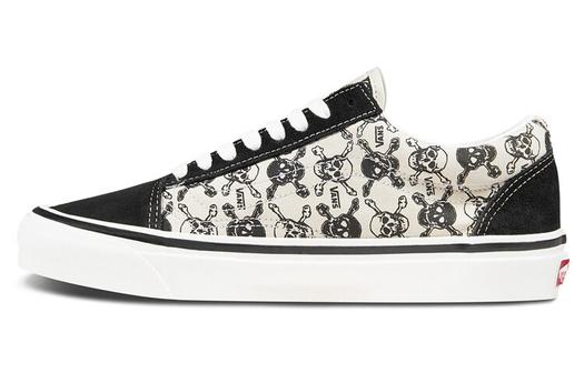 Кроссовки Vans Old Skool 36 DX Anaheim Factory OG Skulls, черный/белый