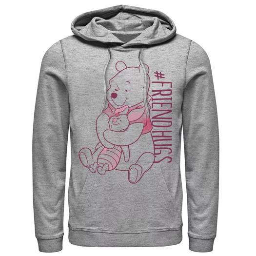 Мужская толстовка с капюшоном Disney Winnie The Pooh Piglet Pooh Friend Hugs Licensed Character