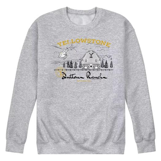 Мужской свитшот с рисунком Yellowstone Dutton Ranch Licensed Character