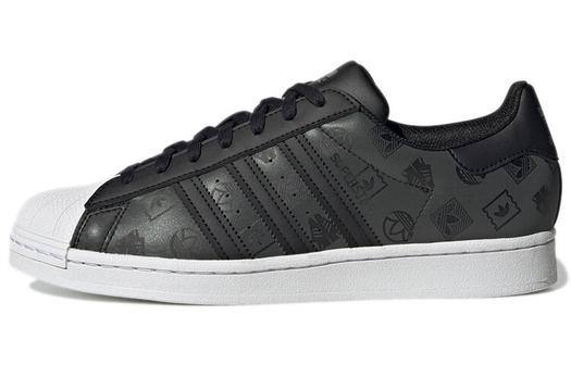 Кроссовки Adidas Originals Originals Superstar Shoes 'Black Green Monogram'