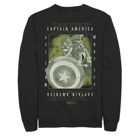 Мужской свитшот с постером Marvel What If Captain Zombie Box Licensed Character