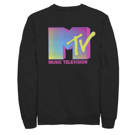 Мужской свитшот с флуоресцентным логотипом MTV Licensed Character