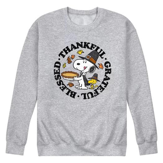 Мужской свитшот «Спасибо Grateful Blessed» Licensed Character