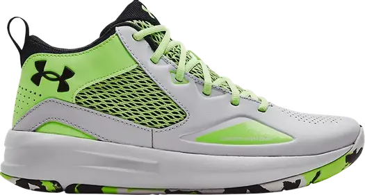 Кроссовки Under Armour Lockdown 5 Halo Grey Quirky Lime, серый