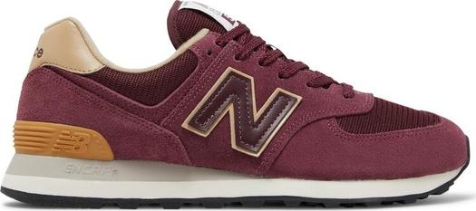 Кроссовки New Balance 574 History Class Pack, бордовый/бежевый