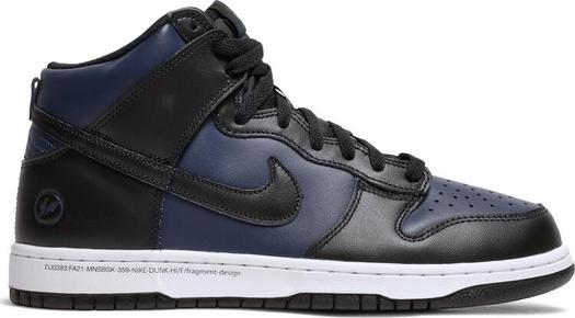 Кроссовки Nike Fragment Design x Dunk High 'Tokyo', синий