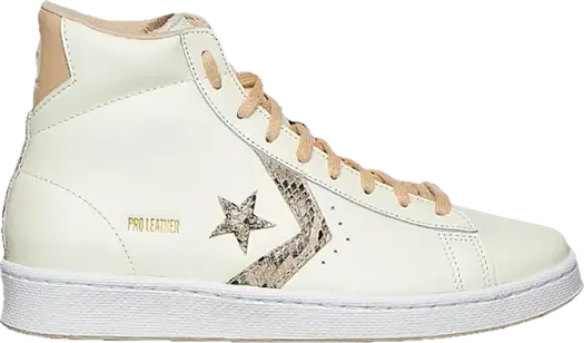 Кроссовки Converse Pro Leather High Snakeskin, кремовый