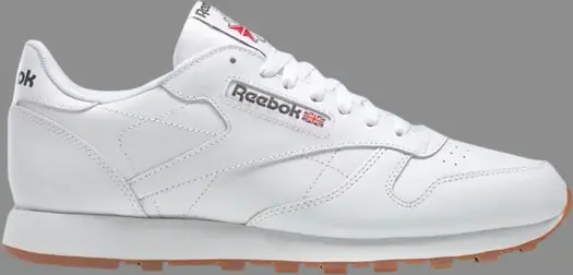 Кроссовки classic leather 'intense white gum' Reebok, белый