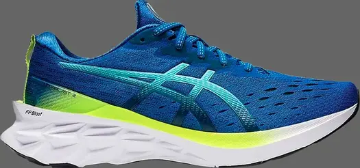 Кроссовки novablast 2 'lake drive ice mint' Asics, синий