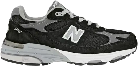 Лимитированные кроссовки New Balance Wmns 993 Made In USA 'Black Grey', черный