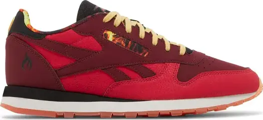 Кроссовки street fighter x classic leather 'gill' Reebok, многоцветный