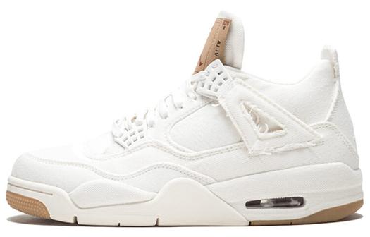 Кроссовки JORDAN 4 Retro Levi's White Blank Tag