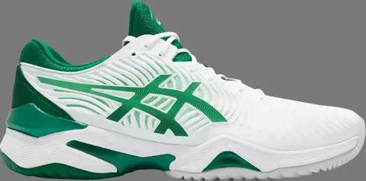 Кроссовки court ff novak 'white kale' Asics, белый