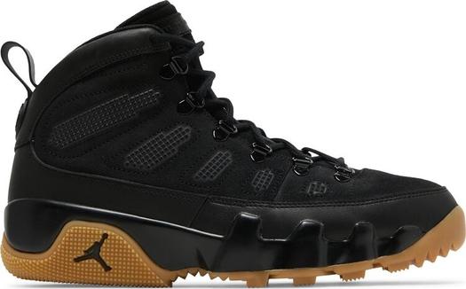 Кроссовки Air Jordan 9 Retro Boot NRG Black Gum, черный