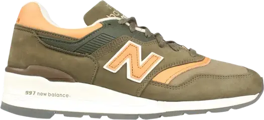 Кроссовки New Balance 997 Made In USA 'Distinct', зеленый
