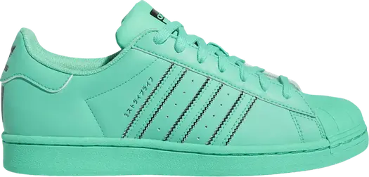Мужские кроссовки Adidas Superstar Hi-Res, бирюзовый