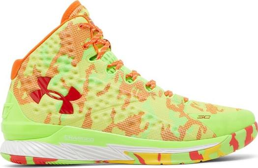 Кроссовки Under Armour Sour Patch Kids x Curry 1 Retro Candy Reign 2022, зеленый