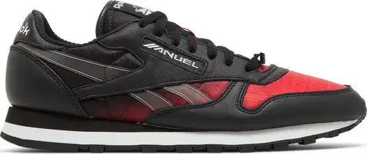 Кроссовки anuel aa x classic leather 'the sky above the street' Reebok, черный