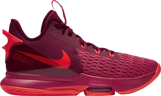 Кроссовки Nike LeBron Witness 5 'Gym Red Crimson', красный