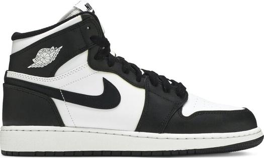 Кроссовки Air Jordan 1 Retro High OG BG Black White 2014, черный