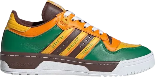 Кроссовки Adidas Human Made x Rivalry Low 'Green Gold', зеленый