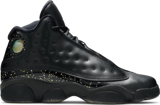 Кроссовки Air Jordan Retro 13 GS Gold Glitter, черный
