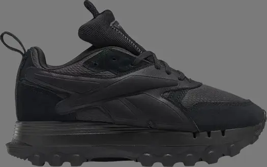Кроссовки cardi b x classic leather v2 'triple black' Reebok, черный