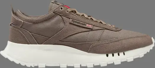 Кроссовки classic leather legacy grow 'trek grey' Reebok, серый
