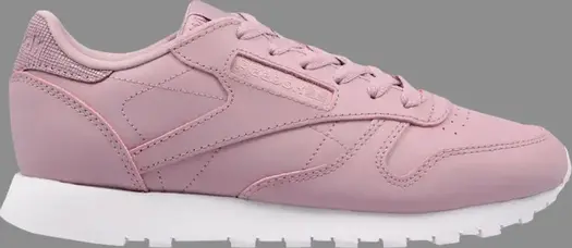 Кроссовки wmns classic leather 'lilac fog' Reebok, фиолетовый