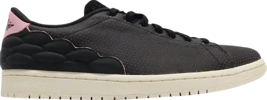 Кроссовки Air Jordan 1 Centre Court Perforated Black Pink, черный