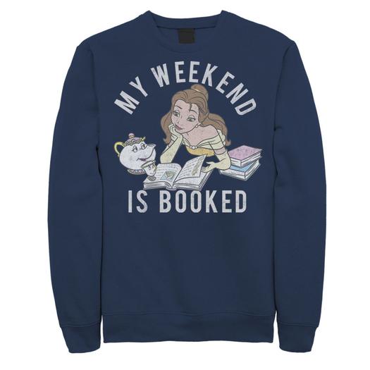 Мужской свитшот Disney Beauty And The Beast Belle My Weekend Is Booked