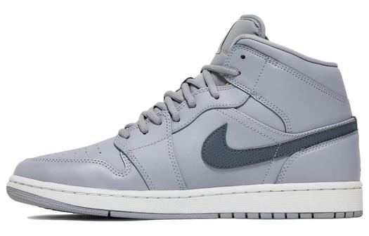 Кроссовки Jordan 1 Retro Mid Wolf Grey Cool Grey