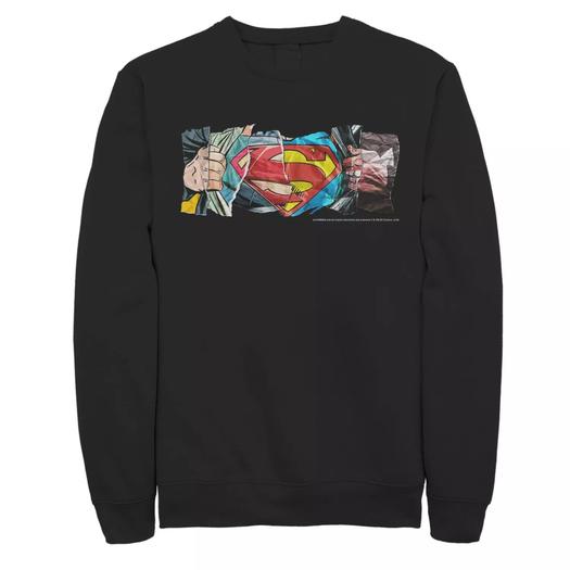 Мужской свитшот с логотипом Superman Paper Chest DC Comics