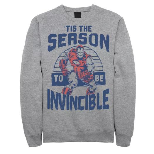 Мужской рождественский свитшот Iron Man 'Tis The Season Invincible Marvel