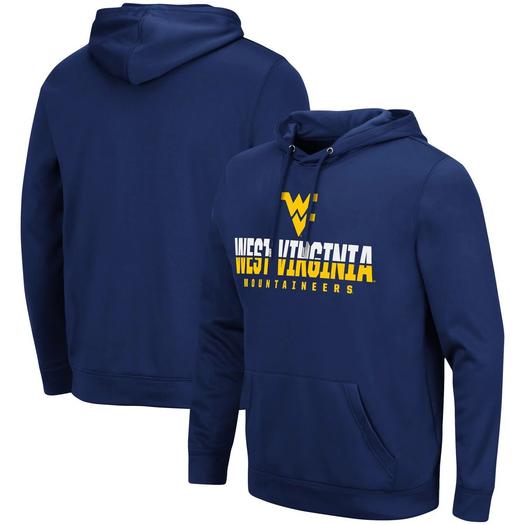 Мужской темно-синий пуловер с капюшоном West Virginia Mountaineers Lantern Colosseum