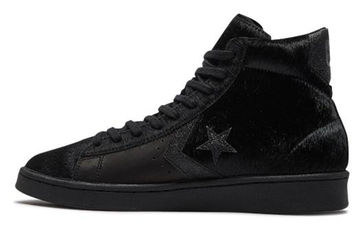 Кроссовки Converse Pro Leather High Black Pony Hair