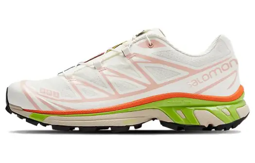 Кроссовки Salomon XT-6 Lifestyle Unisex, Белый/Зеленый/Красный