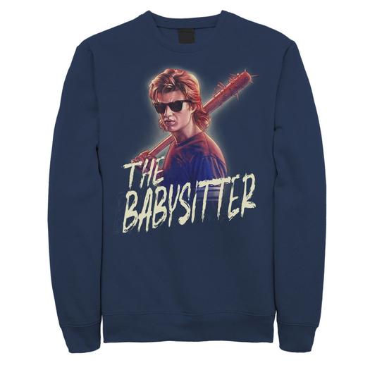 Мужской свитшот с портретом Netflix Stranger Things Steve The Babysitter Licensed Character