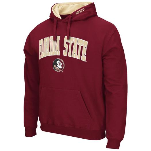 Мужской пуловер с капюшоном Garnet Florida State Seminoles Arch & Logo 3.0 Colosseum