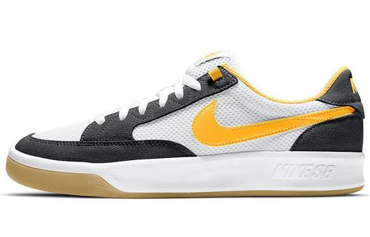 Кроссовки Nike SB Adversary, черный/белый/золотисто-желтый