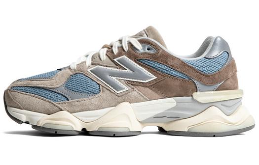 Кроссовки New Balance 9060: Коричнево-серый с голубым