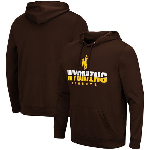 Мужской коричневый пуловер с капюшоном Wyoming Cowboys Lantern Colosseum