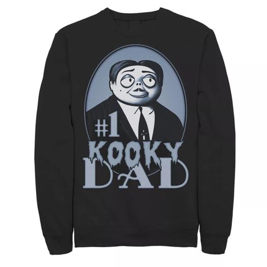 Мужской свитшот «Семейка Аддамс» «День отца Gomez Number One Kooky Dad» Licensed Character