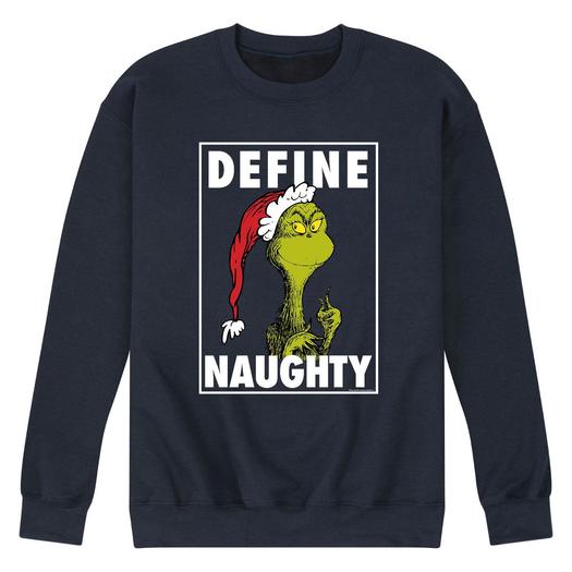 Мужской свитшот Dr. Suess The Grinch Naughty Licensed Character